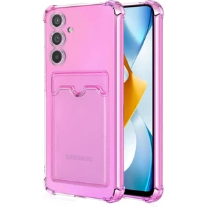 Samsung Galaxy A35 Kılıf Darbe Emici Köşe Korumalı Kartlıklı Cüzdanlı Silikon Kapak