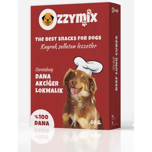 Kurutulmuş Dana Akciğer Lokmalık Köpek Ödül Maması 60 gr