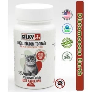 Kediler Için Bit Pire Vb. Parazit Engelleyici Doğal Diatom Toprağı 30 gr