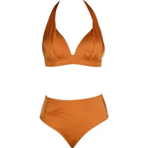 Kadın Yarım Dolgulu Turuncu Bikini Takımı