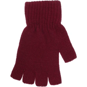 Likralı Kesik Yün Eldiven Fo 5560 Bordo
