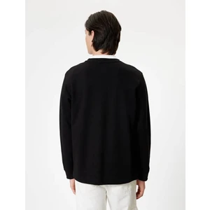5WAM70095MK Koton Erkek Sweat Siyah