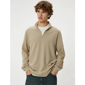 5WAM70090MK Koton Erkek Sweat Bej