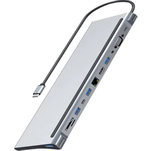Notebook Dock Station USB 3.1 Type C UHD 4K Hdmı Minidp VGA Audio