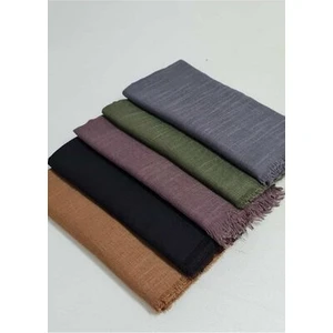 Tesettür 5'li Flamlı Pamuklu Yazma Eşarp 100X100CM