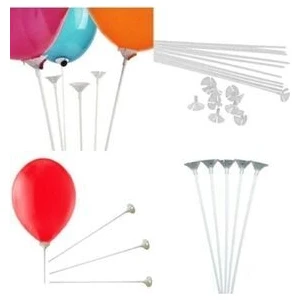 Plastik Balon Çubuğu 50 Adet Balon Tutmacı