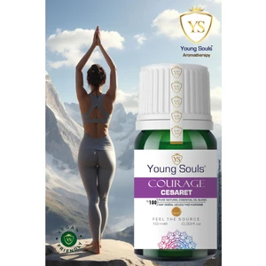 Young Souls Aromatherapy Courage Essential Oil Blend Cesaret Uçucu Yağ Karışımı 10 ml