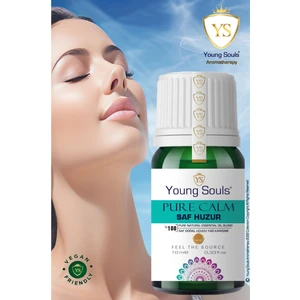 Young Souls Aromatherapy Pure Calm Essential Oil Blend Saf Huzur Uçucu Yağ Karışımı 10 ml