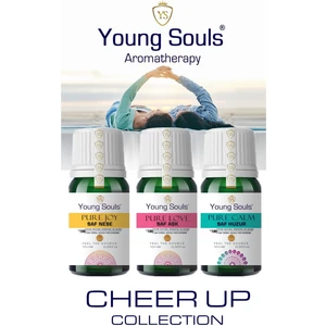 Young Souls Aromatherapy Cheer Up Essential Oil Blend Set Neşe, Huzur, Aşk Uçucu Yağ Karışımı Set 10 ml
