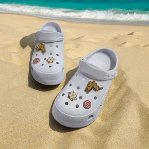 Çocuk Günlük Taş Sticker Detaylı Eva Deniz,plaj,sahil Terliği