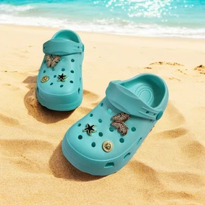 Çocuk Günlük Taş Sticker Detaylı Eva Deniz,plaj,sahil Terliği