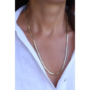 Yenigün Kuyumculuk 14 Ayar Altın Italyan Balıksırtı Zincir 3,5 mm