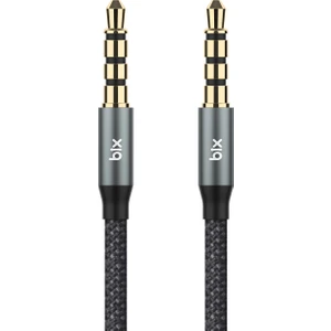 BXAU3C Hi-Fi 3.5mm Erkek To Erkek Örgülü Aux Ses Kablosu