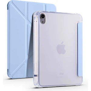 Apple ipad Air 11 M2 2024 Kılıf Yatay ve Dikey Standlı Uyku Modlu Kalemlikli Arkası Silikon Smart Kılıf (Model A2902,A2903,A2904)