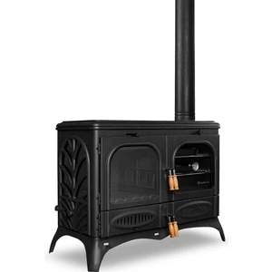 Flame Stove FS-066 Palmiye Lüx Pik Döküm Yan Camlı Yatay Kuzine
