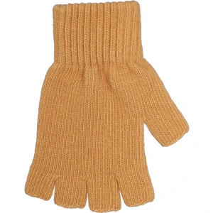 Unisex Likralı Kesik Yün Eldiven Fo 5560 Hardal