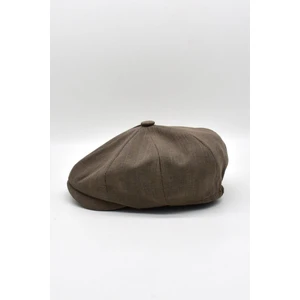 Erkek Ingiliz Newsboy Kasket Kahve Driver Şapka
