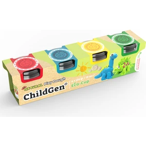 Oyun Hamuru Ecocup - (125 grx4)4'lü Set - Dinozor