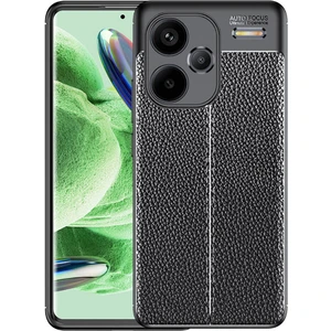 Xiaomi Redmi Note 13 Pro Plus Kılıf Niss Deri Görünümlü Silikon + Ekran Koruyucu