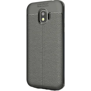 Samsung Galaxy J2 Pro Kılıf Niss Deri Görünümlü Silikon + Ekran Koruyucu