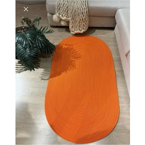 Hasır Jüt Halı El Örgüsü Halı Kilim Yıkanabilir Çift Taraflı Oval