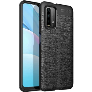 Xiaomi Redmi 9t Kılıf Niss Deri Görünümlü Silikon