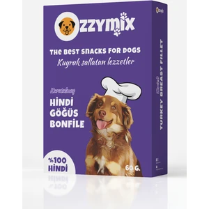 Kurutulmuş Hindi Göğüs Bonfile Köpek Ödül Maması (60 G)