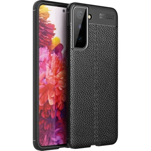 Samsung Galaxy S21 Kılıf Niss Deri Görünümlü Silikon + Ekran Koruyucu