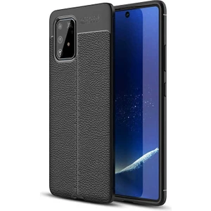 Samsung Galaxy S10 Lite Kılıf Niss Deri Görünümlü Silikon