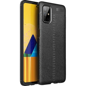 Samsung Galaxy M51 Kılıf Niss Deri Görünümlü Silikon