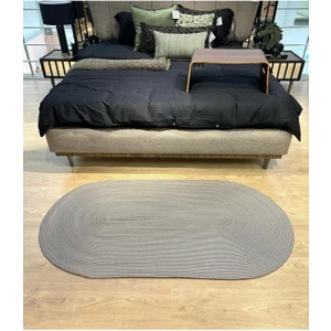 Hasır Jüt Halı El Örgüsü Halı Kilim Yıkanabilir Çift Taraflı Oval