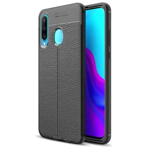 Huawei P30 Lite Kılıf Niss Deri Görünümlü Silikon