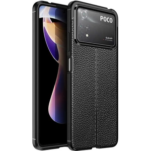 Xiaomi Poco X4 Pro 5g Kılıf Niss Deri Görünümlü Silikon + Ekran Koruyucu