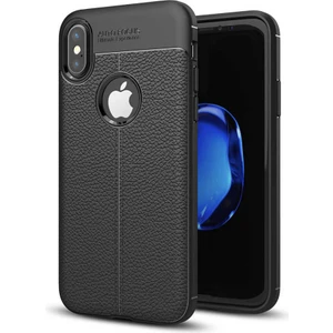 iPhone x Kılıf Niss Deri Görünümlü Silikon