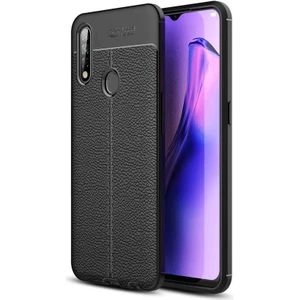 Oppo A31 Kılıf Niss Deri Görünümlü Silikon
