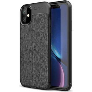 iPhone 11 Kılıf Niss Deri Görünümlü Silikon