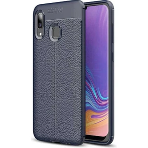 Samsung Galaxy A30 Kılıf Niss Deri Görünümlü Silikon
