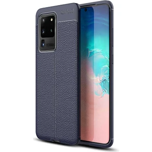 Samsung Galaxy S20 Ultra Kılıf Niss Deri Görünümlü Silikon