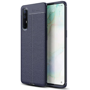 Oppo Reno 3 Pro Kılıf Niss Deri Görünümlü Silikon