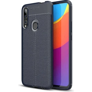 Huawei Y9 Prime 2019 Kılıf Niss Deri Görünümlü Silikon + Ekran Koruyucu