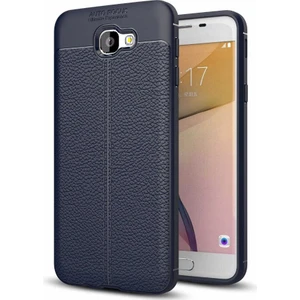 Samsung Galaxy J5 Prime Kılıf Niss Deri Görünümlü Silikon + Ekran Koruyucu