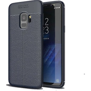 Samsung Galaxy S9 Kılıf Niss Deri Görünümlü Silikon + Ekran Koruyucu