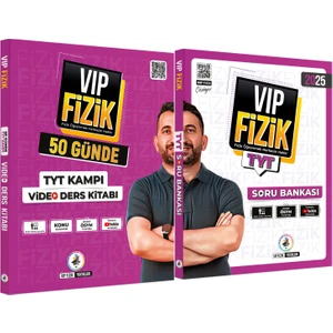 Kr Akademi Yayınları Vip Fizik Yayınları  Vip Fizik 50 Günde TYT Kampı Video Ders Kitabı ve TYT Fizik Soru Bankası Seti