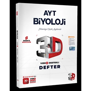 3D Yayınları AYT Biyoloji Defter Video Destekli