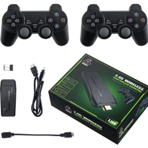 Teknoloji Gelsin Gaming Atari 2.4g Uyumlu Kablosuz Çift Kol Atari Retro 20000 Oyun Game Stick
