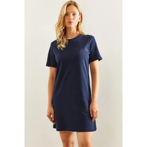 Kadın Bisiklet Yaka Örme Elbise