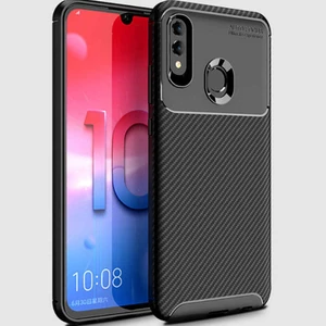 Huawei P Smart 2019 Kılıf Negro Karbon Desen Silikon