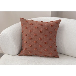 Puantiyeli Keten Dokuma Kırlent Kiremit