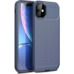 Iphone 11 Kılıf Negro Karbon Desen Silikon + Ekran Koruyucu