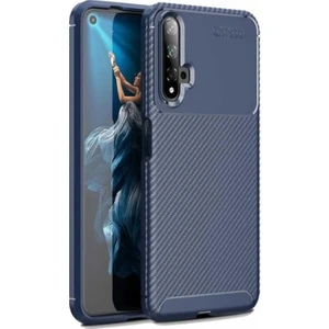 Huawei Honor 20 Kılıf Negro Karbon Desen Silikon